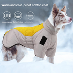 Greyish purple Reflective Winter Dog Coat - Waterproof Puffer Vest with Harness D-Ring for Outdoor Walks(6XL)