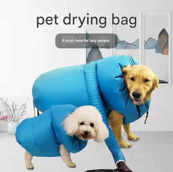 Portable Pet Grooming Dryer Bag - Hands-Free Quick-Drying Coat for Dogs & Cats After Bath(Size XL)