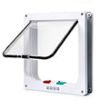 Secure 4-Way Locking Pet Door for Cats & Small Dogs - Easy Access Flap for Doors, Walls & Glass(Size M)