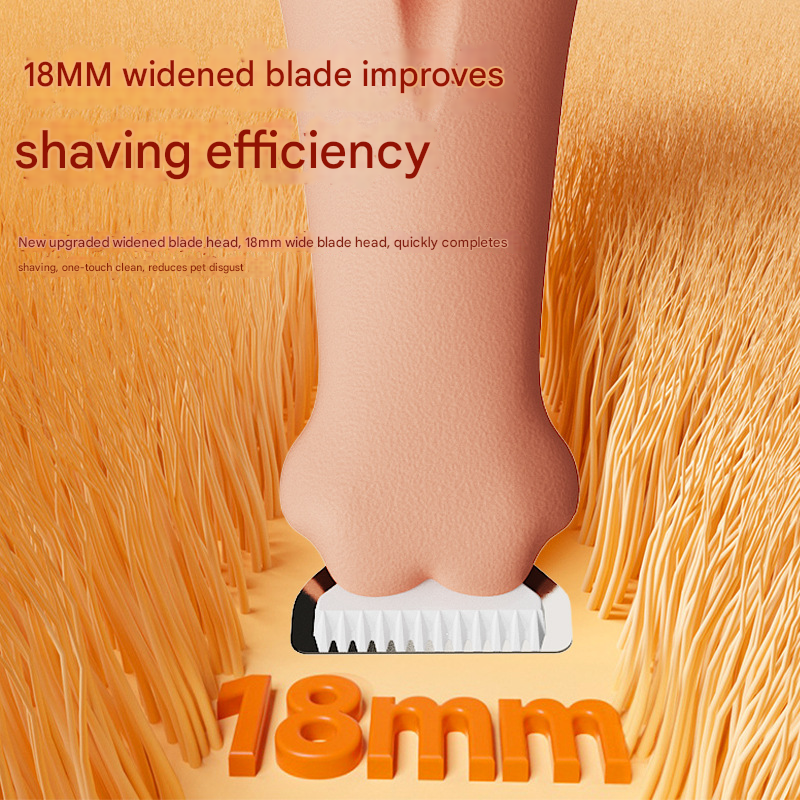 Green Precision Pet Paw Trimmer - Waterproof & Rechargeable Grooming Clipper for Dog & Cat Paws, Eyes, and Ears