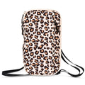 Leopard print RFID Blocking Travel Wallet - Multi-functional Large Capacity Passport Holder & Card Organizer with Adjustable Strap for Men & Women