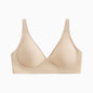 Light skin tone Women's Seamless Wireless Comfort Bra - Flexible Gel Support Deep V T-Shirt Bra(Size: 2XL)