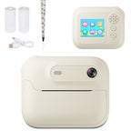 Kids Multi-Functional Camera Toy - Instant B&W Printing & Creative Stickers(white)