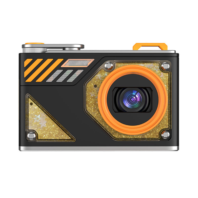 Glitter Sand Design 64MP HD Digital Camera with LED Fill Light & Auto Focus(black)