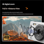 50MP HD Digital Camera with 8X Zoom & Dual Lens System(green)