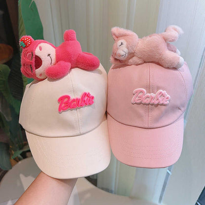 Cute Plush - Decorated Baseball Cap(black)