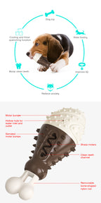 Multifunctional Dog Toy with Cooling, Dental Care & Floating Features(Chocolate color)