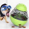 Interactive Dog Puzzle Feeder with Adjustable Food Dispensing Holes(Green)