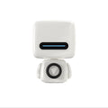 Mini Robot Style Bluetooth Speaker - Portable, 8-9 Hr Playtime, Built-in Mic & Lanyard(White)