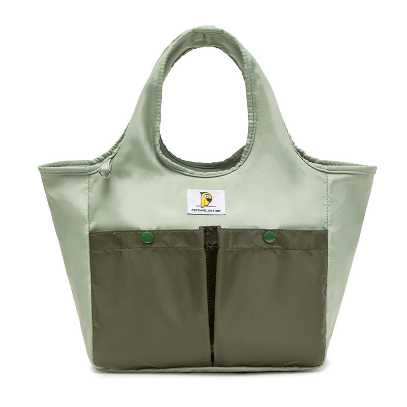 Insulated Lunch Tote Bag - Large Capacity, Multi-Pocket, Waterproof & Stain-Resistant Lining(green)
