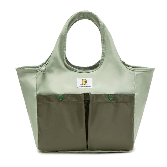 Insulated Lunch Tote Bag - Large Capacity, Multi-Pocket, Waterproof & Stain-Resistant Lining(green)