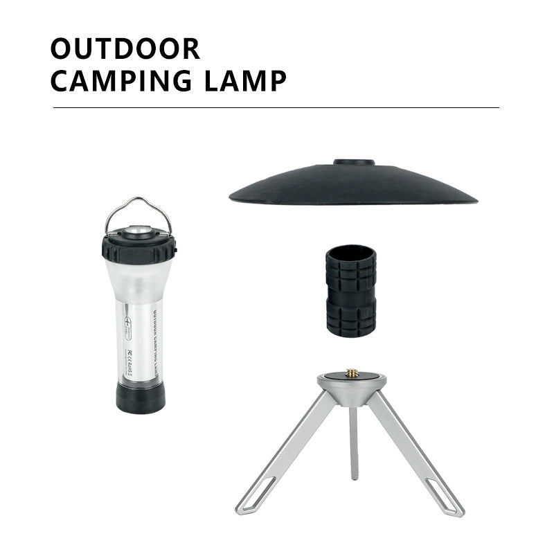 Portable Outdoor Camping Lantern with Tripod Stand, Soft Light Diffuser & USB-C Charging(blue)