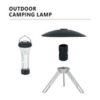 Portable Outdoor Camping Lantern with Tripod Stand, Soft Light Diffuser & USB-C Charging(green)