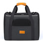 Foldable Soft-Sided Pet Carrier for Travel - Fits Cats & Small Dogs Under 6kg, with Removable Plush Bed & Shoulder Strap(black)