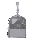 Foldable Soft-Sided Pet Carrier for Travel - Fits Cats & Small Dogs Under 6kg, with Removable Plush Bed & Shoulder Strap(grey)