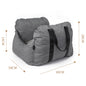 2-in-1 Pet Car Booster Seat & Travel Bed - Removable, Non-Slip, for Small Dogs & Cats(Grey)