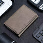 Khaki 3-in-1 Magnetic Wallet for MagSafe - Slim PU Leather Card Holder with Kickstand