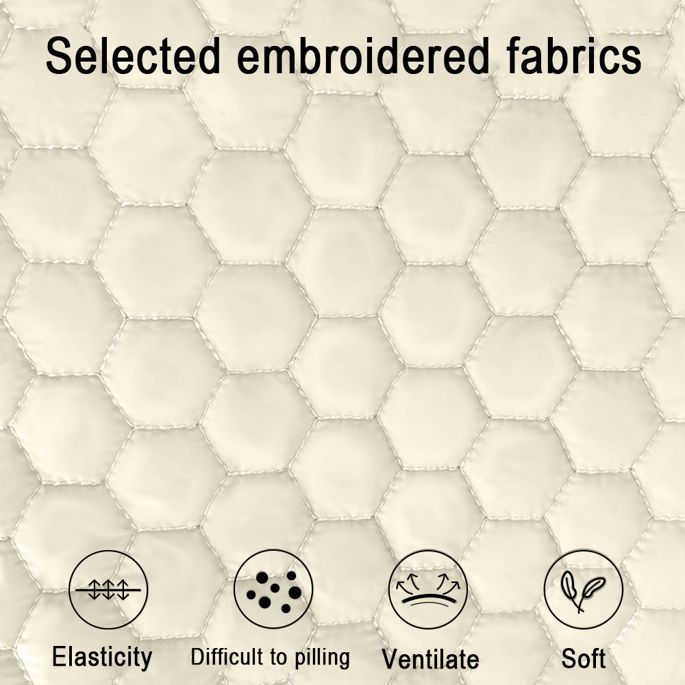 Grey Quilted Hands-Free Pet Carrier Sling - Comfortable Front Pack for Small Dogs & Cats