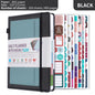 Black A5 PU Leather Agenda for Productivity & Time Management-Undated Daily & Hourly Planner Pro
