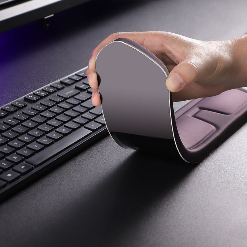 Yellow Comfortable Memory Foam Wrist Rest Set – Ergonomic Mouse Pad & Keyboard Hand Support for Office and Home Use