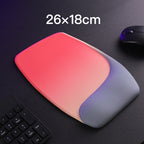 Red and Grey Comfortable Memory Foam Wrist Rest Set – Ergonomic Mouse Pad & Keyboard Hand Support for Office and Home Use