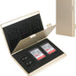 Gold High-Quality Aluminum SD & TF Card Case – Premium Storage Solution for Memory Cards(Memory card not included)