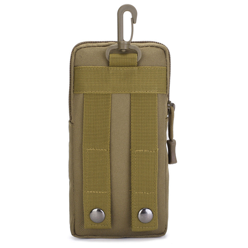 Black Multi-Functional Outdoor Water Bottle & Phone Pouch – Tactical Zippered Waist Pack for Travel, Hiking, and Daily Use