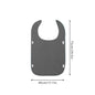 Grey Anti-Stain Feeding Apron with Pocket – Adjustable Care Bib for Elderly & Disabled Adults (2-Pack)