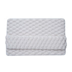 Luxury Plush Memory Foam Bath Mat with Foot Drying Panel - 40*60cm Super Absorbent & Non-Slip Bathroom Rug(Checkered brown)