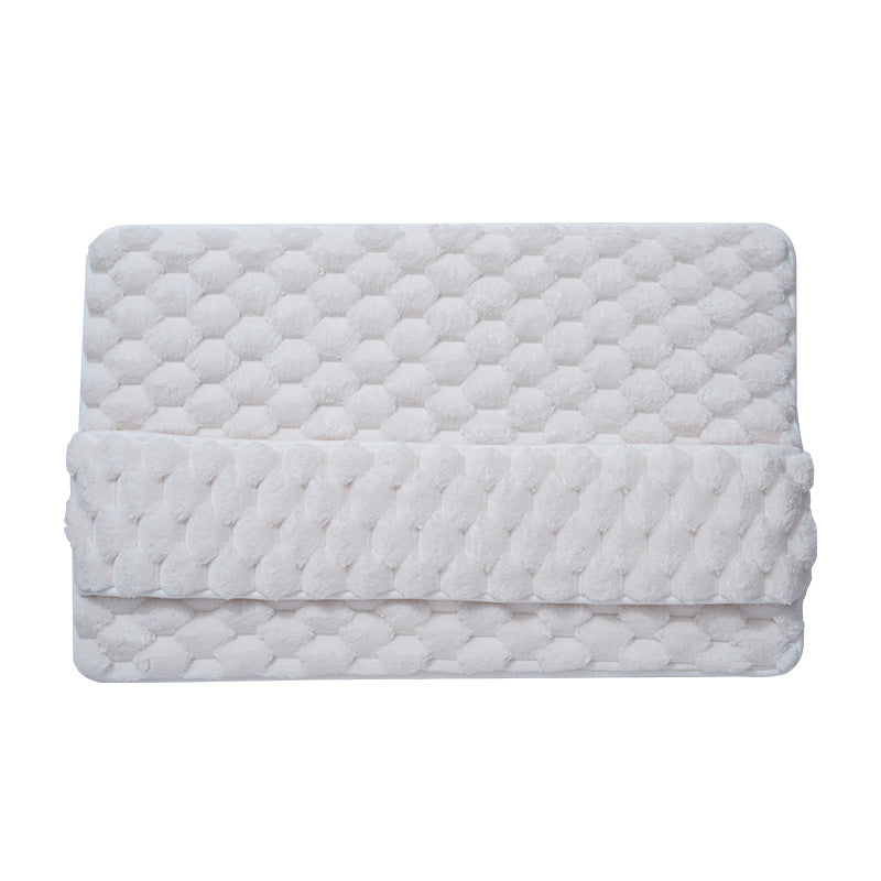 Luxury Plush Memory Foam Bath Mat with Foot Drying Panel - 40*60cm Super Absorbent & Non-Slip Bathroom Rug(Checkered brown)