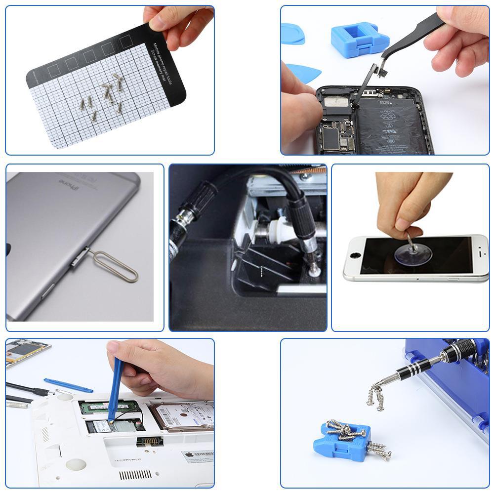 Professional 140-in-1 Precision Screwdriver Repair Tool Kit in Portable Oxford Bag(blue)