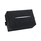 Blue 2-Pack  Luxury Faux Suede Car Tissue Box - Visor Clip & Strap for Armrest or Seat Back