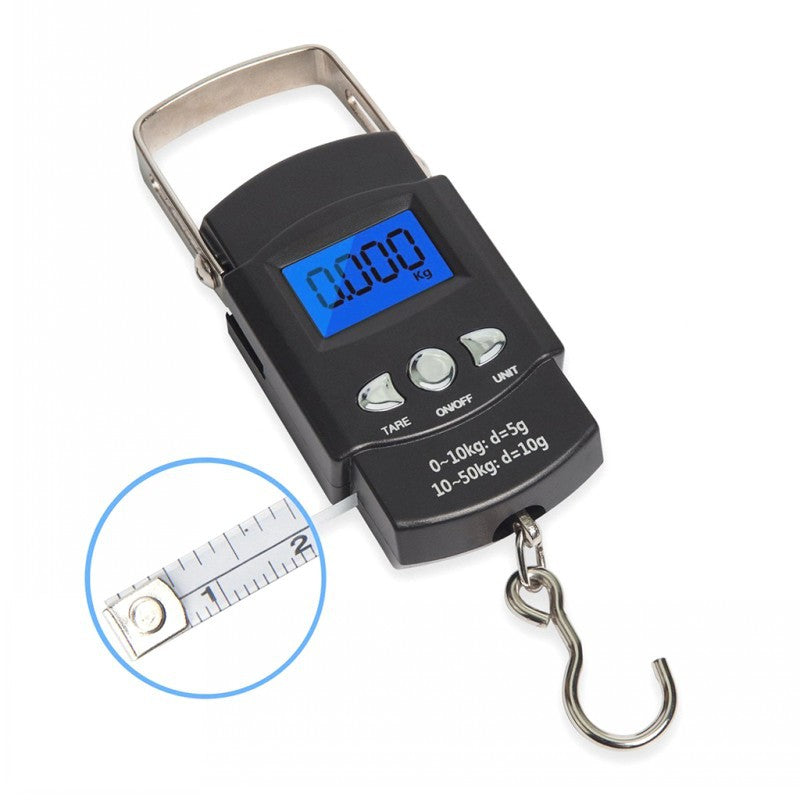 Heavy-Duty Digital Hanging Scale (2-Pack) - 50kg Portable Luggage & Fishing Scale with Backlit LCD