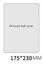2PCS Black Vintage A5 PU Leather Journal with Leaf Charm - Ring Bound Refillable Notebook Set