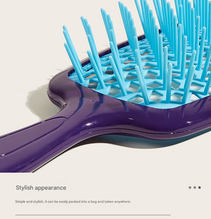 Green 8-Piece Detangling Hair Brush Set - Vented Wet/Dry Brushes for Smooth, Knot-Free Hair