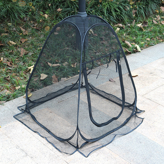 Portable Outdoor Mosquito Net Tent - Pop-Up Breathable Mesh Shelter for Camping & Patios