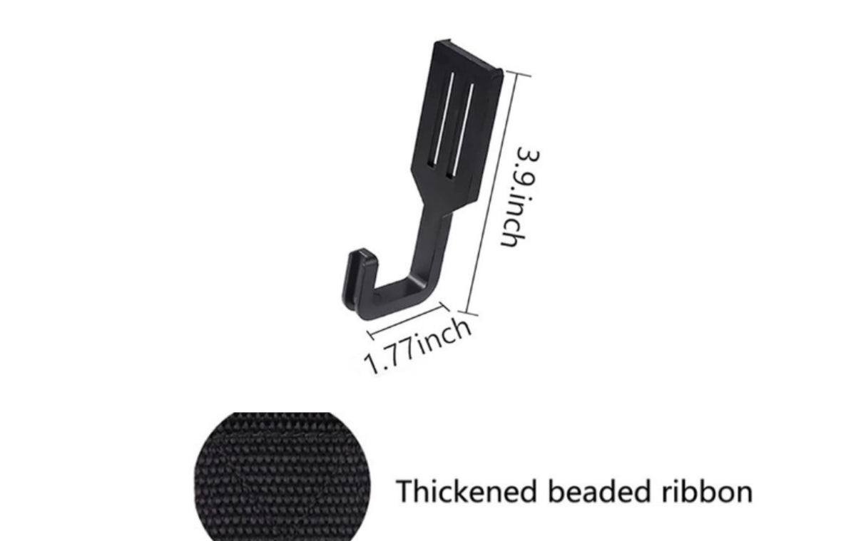 2-Piece Tree Stand Gear Hanger Set - Tactical Webbing Straps with 5 Hooks for Hunting & Camping