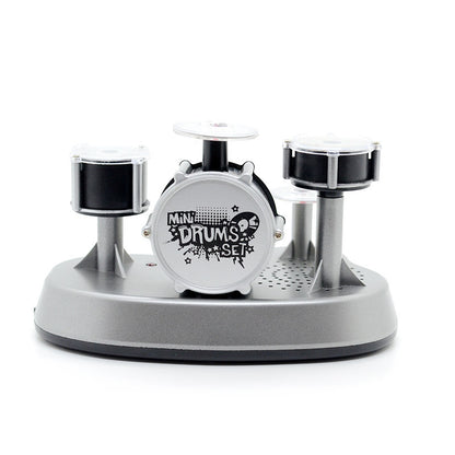Mini Electronic Finger Drum Set Touch Sensitive Desktop Percussion Toy with Light-Up Game Mode Novelty Gift for Kids and Musicians