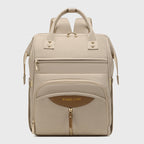 Multifunctional Diaper Bag Backpack(Apricot) - Large Capacity & Organized Storage for Baby Essentials