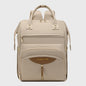 Multifunctional Diaper Bag Backpack(Apricot) - Large Capacity & Organized Storage for Baby Essentials