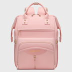 Multifunctional Diaper Bag Backpack(Pink) - Large Capacity & Organized Storage for Baby Essentials