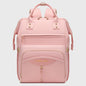 Multifunctional Diaper Bag Backpack(Pink) - Large Capacity & Organized Storage for Baby Essentials