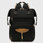 Multifunctional Diaper Bag Backpack(Black) - Large Capacity & Organized Storage for Baby Essentials