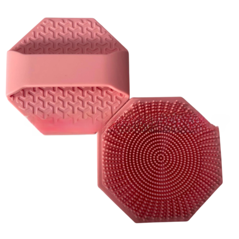 4-Pack Silicone Face Scrubber & Gentle Exfoliator – Antimicrobial Facial Cleansing, Multi-Color Brush Set