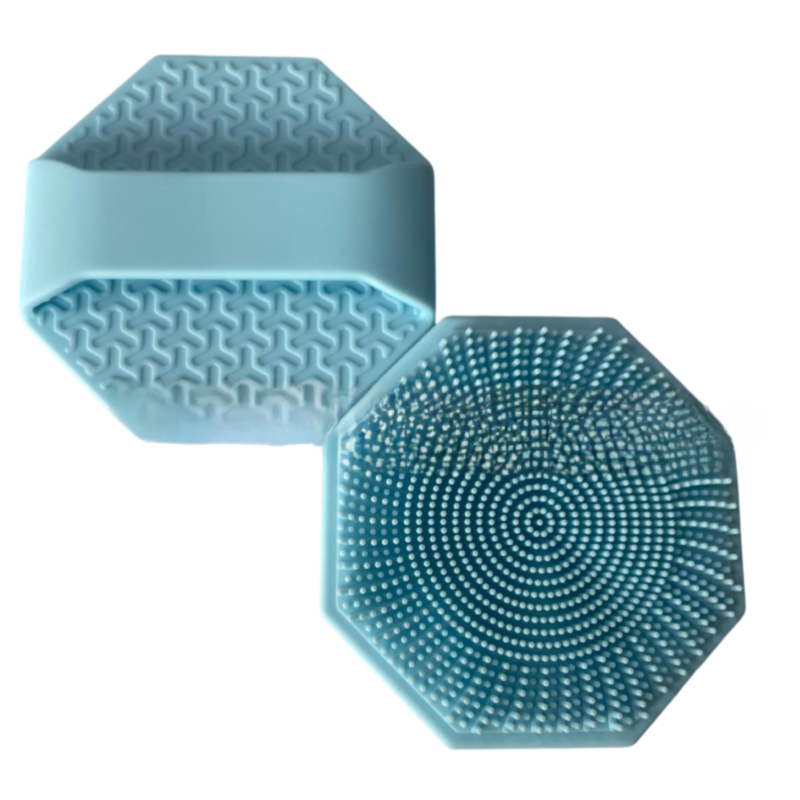 4-Pack Silicone Face Scrubber & Gentle Exfoliator – Antimicrobial Facial Cleansing, Multi-Color Brush Set