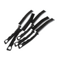 5-Pack Black Hard Bristle Crevice Brush (225 * 16mm) – Multifunctional Gap Cleaner, for Bathroom Household Kitchen Tiles Window Crevice Cleaning