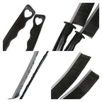 5-Pack Black Hard Bristle Crevice Brush (225 * 16mm) – Multifunctional Gap Cleaner, for Bathroom Household Kitchen Tiles Window Crevice Cleaning