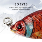 5-Pack 2" Lifelike Jointed Swimbaits for Crappie Bass Trout, , Swimbait for Relax Family Fishing