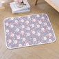 2-Pack Gray Rabbit Pet Summer Cooling Latex Pad (XL Size: 70*50cm) - Breathable Ice Silk & Latex-Filled Dog Bed Cat Sleeping Mat with Non-Slip Base