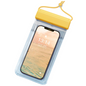 3-PCS Yellow IPX8 Waterproof Phone Pouch(19×11 CM) - Universal Touch Screen & Underwater Photo Case for Swimming, Snorkeling, and Beach